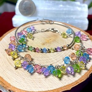VTG| 925 Glass Crystal Bracelet Set 🤩😍✨